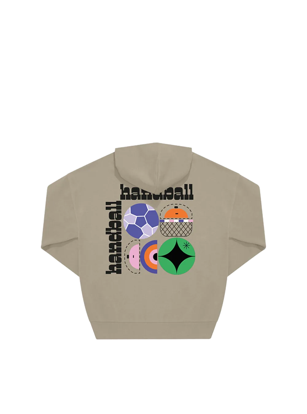 Sweat à Capuche Oversize Beige HNDBLL