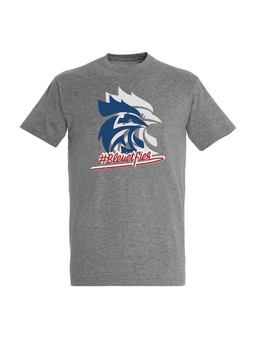 T-shirt Unisexe GRIS Bleu et Fier ENFANT
