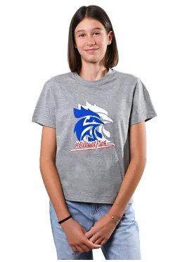 T-shirt Unisexe GRIS Bleu et Fier ENFANT