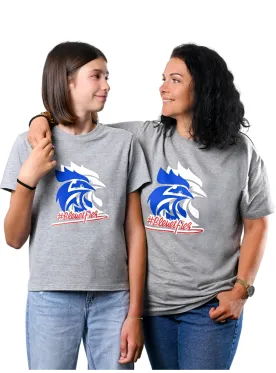 T-shirt Unisexe GRIS Bleu et Fier