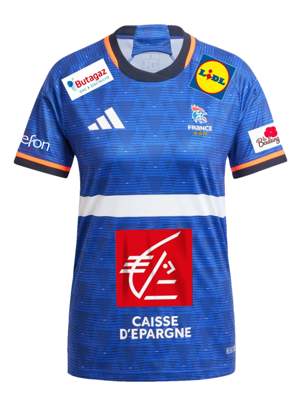 Maillot replica femme bleu Edf 24 x3 étoiles
